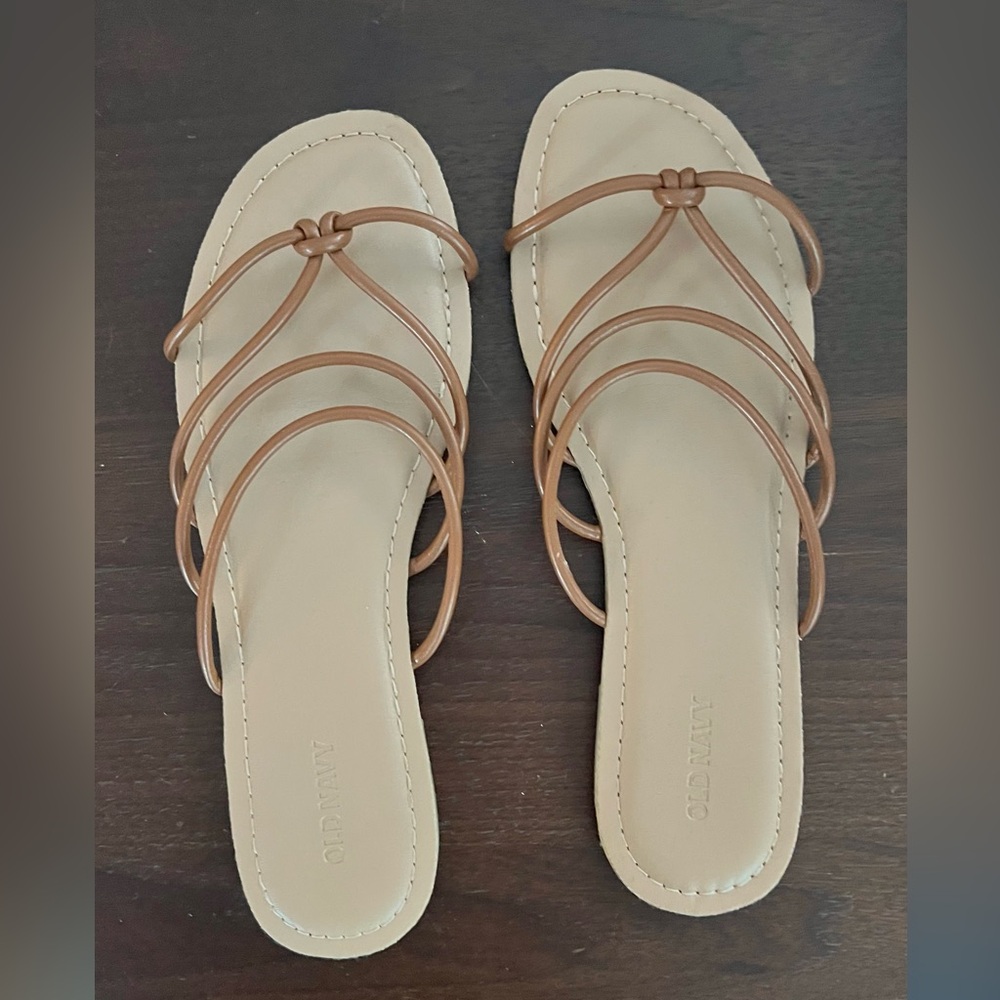 Women's Tan Strappy Sandals